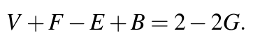 Euler formula with boundary loops